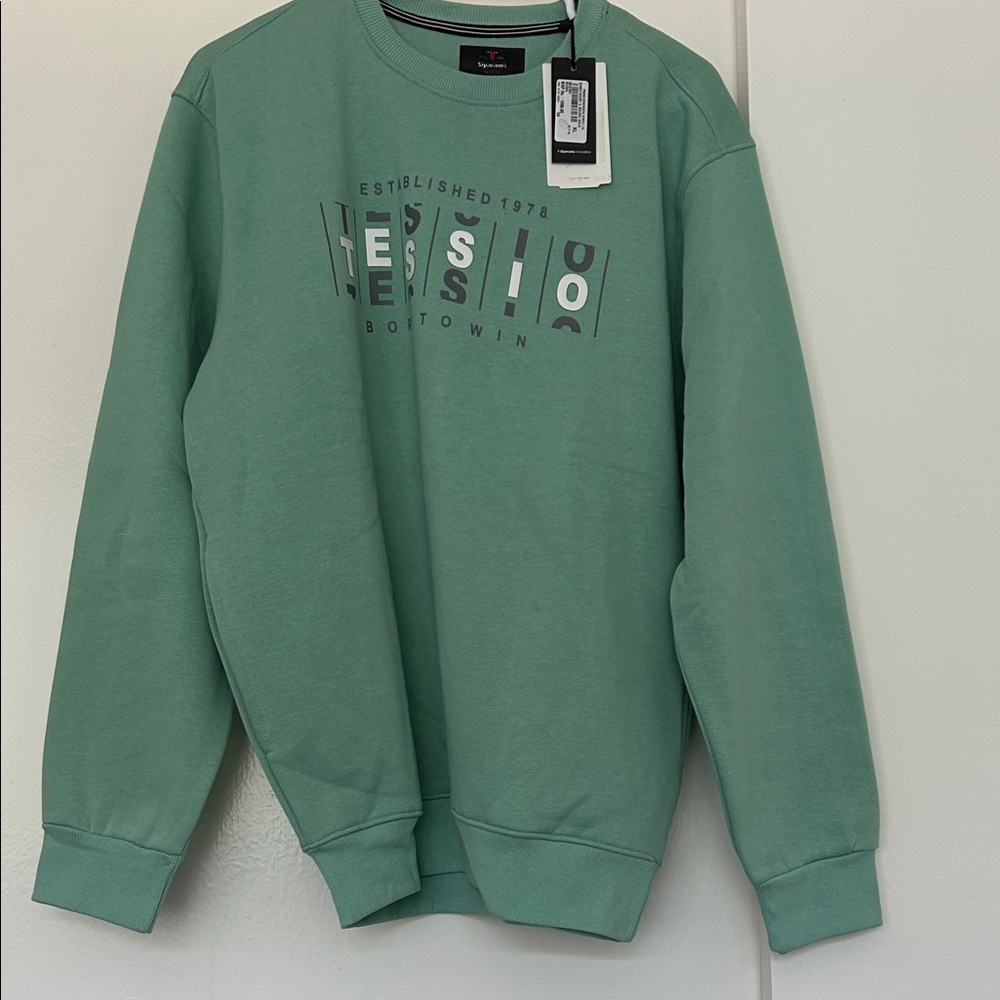 Men's Mint Green Crewneck Sweater